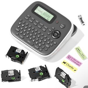 Brother Label Maker with Black and Gray Design